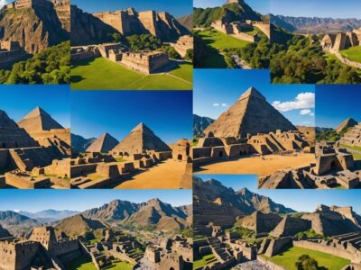 Collage of famous historical landmarks