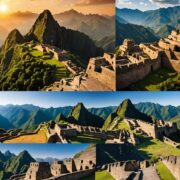 Collage of ancient world landmarks