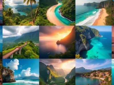 Collage of offbeat travel destinations